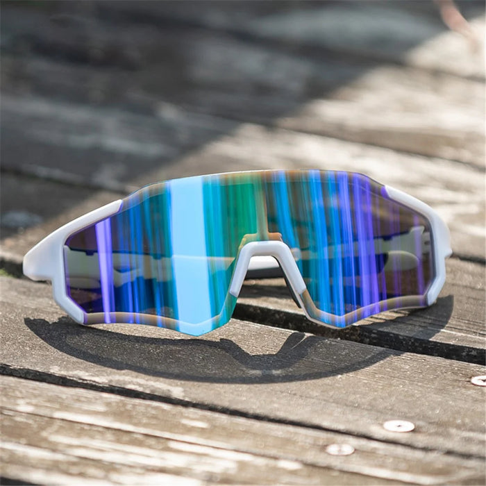 ROCKBROS Anti-fog Goggles Polarized Photochromic Glasses with Myopia Frame for Man and Women - White - 4
