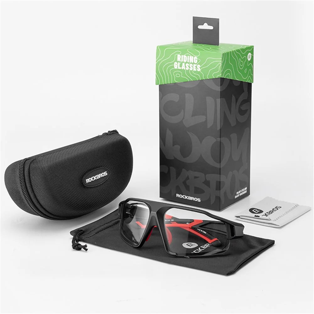 ROCKBROS Goggles Wind-proof Bicycle Outdoor Ski Sports Glasses for Man and Women - Black - 5