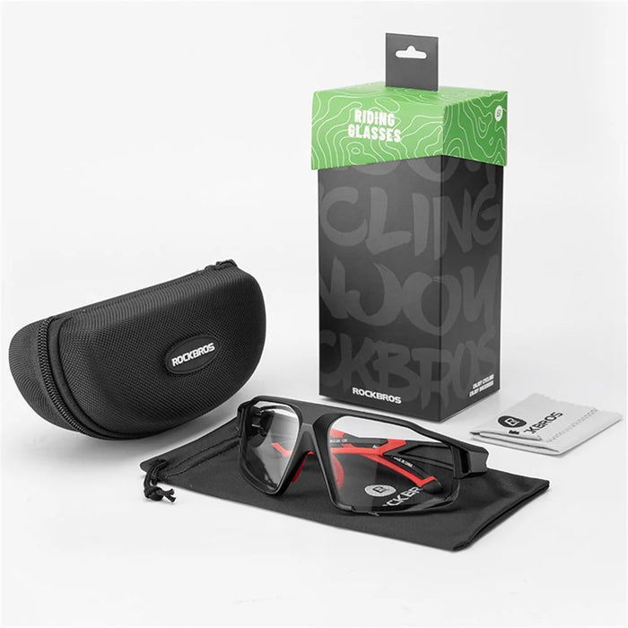 ROCKBROS Goggles Wind-proof Bicycle Outdoor Ski Sports Glasses for Man and Women - Black - 5