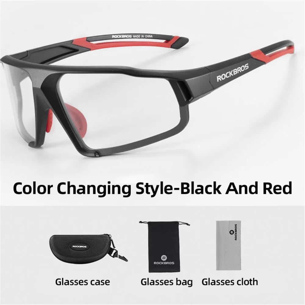 ROCKBROS Goggles Wind-proof Bicycle Outdoor Ski Sports Glasses for Man and Women - Black - 7