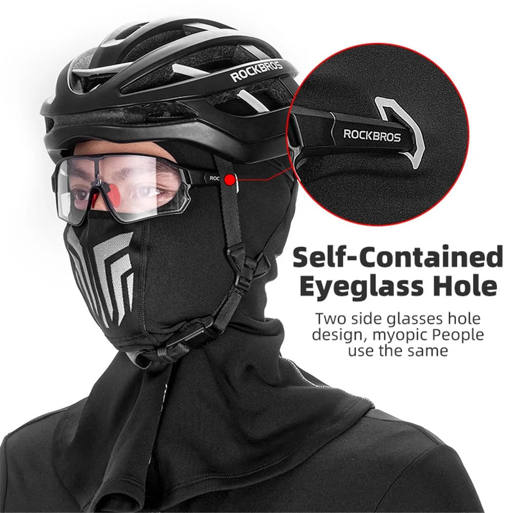 ROCKBROS Face Mask Soft Keeping Warm Windproof Cycling Head Scarf for Men and Women - Short Scarf - 3