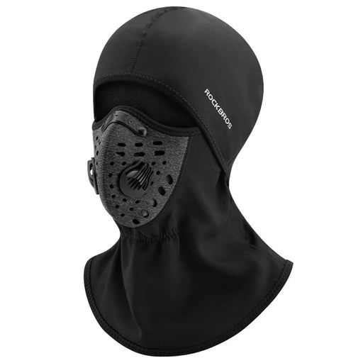 ROCKBROS LF7127 Motorcycle Men Women Winter Warm Cap Ski Balaclava Outdoor Face Mask with Breathe Valve - Black - 1