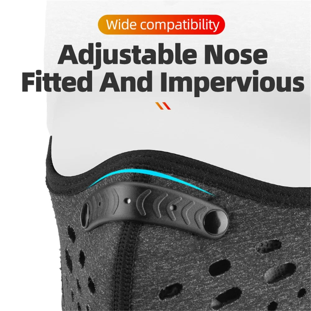 ROCKBROS LF7127 Motorcycle Men Women Winter Warm Cap Ski Balaclava Outdoor Face Mask with Breathe Valve - Black - 4