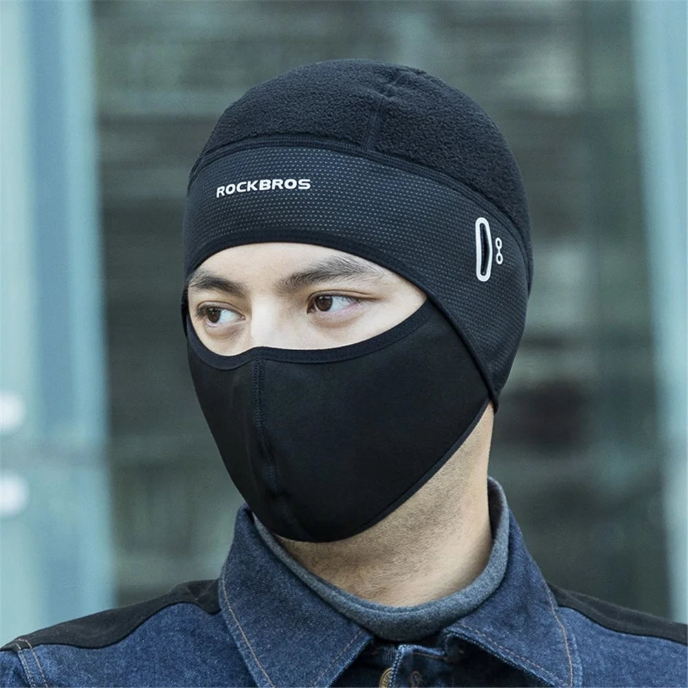 ROCKBROS LF8308 Winter Cap Bike Balaclava Bicycle Cap Glasses Hole Bandana Sports Running Headband Windproof Face Mask - 6