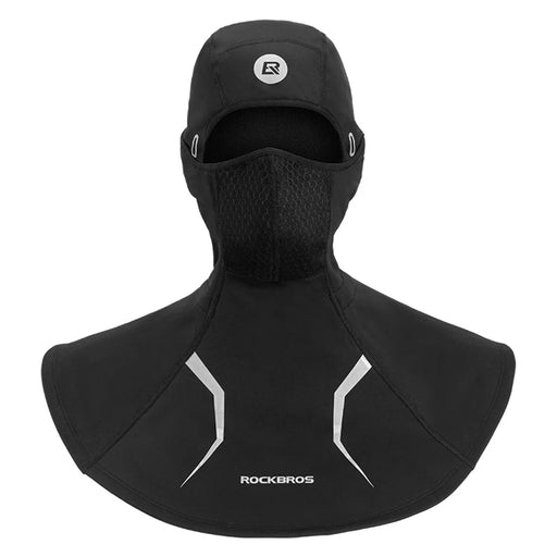 ROCKBROS YPP042 2 in 1 Detachable Fleece Lined Head Scarf + Balaclava Face Mask with Filter for Winter Motorcycle Cycling - 1