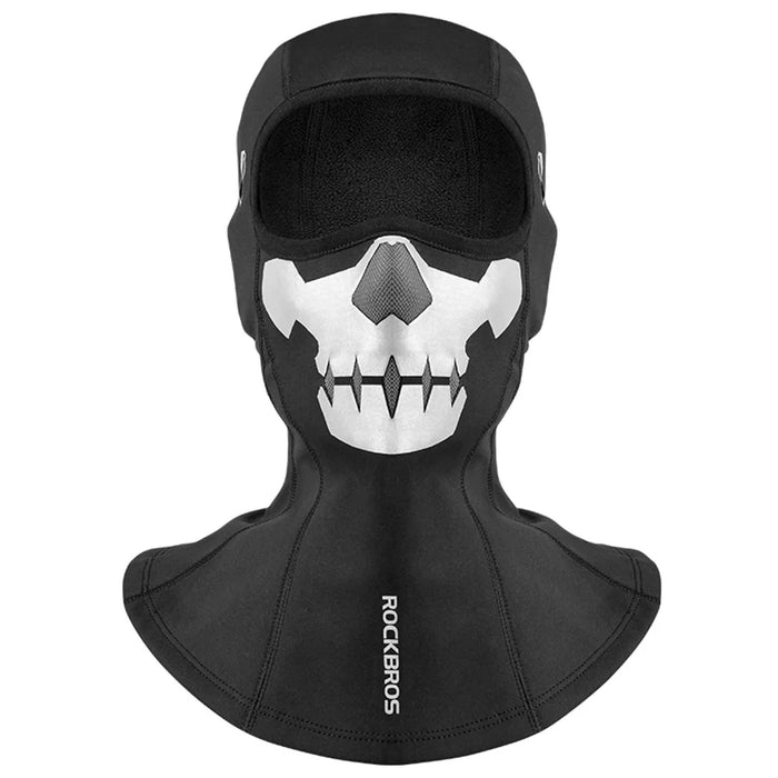 ROCKBROS YPP055 Skull/Spider Pattern Winter Motorcycle Cycling Head Scarf Helmet Liner Balaclava Face Mask - Skull/S - 1