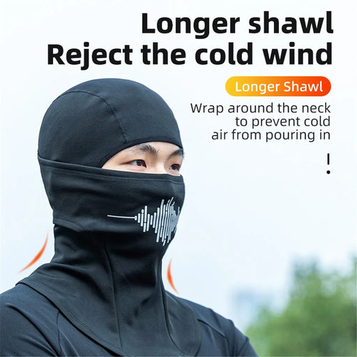 ROCKBROS YPP052 Motorcycle Cycling Head Scarf Winter Fleece Lined Balaclava Face Mask - 2