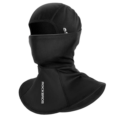 ROCKBROS 13420046001 Windproof Motorcycle Cycling Head Scarf Winter Fleece Lined Balaclava Long Face Mask with Replaceable Filter - S - 1