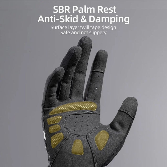 ROCKBROS S247 Full Finger Bicycle Anti-slip Gloves Reflective Stripes Wear-resistant Gloves for Cycling Riding - XL - 5