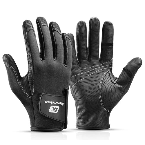 KYNCILOR A0061 Full Finger Gloves Breathable Outdoor Sports Anti-slip Fishing Gloves - Black/M - 1