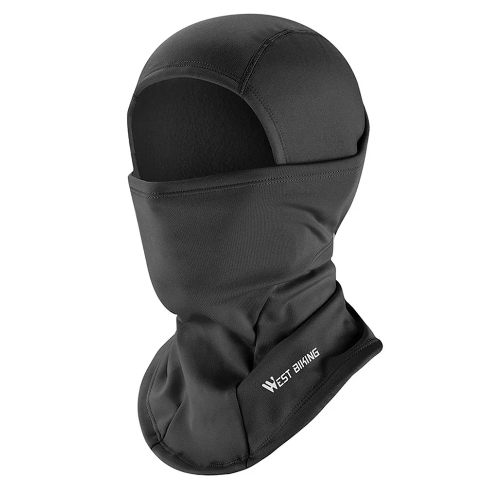 WEST BIKING YP0201201-205 Outdoor Cycling Helmet Liner Bike Headgear Full Face Mask Breathable Warm Protection Neck Scarf - Black - 1