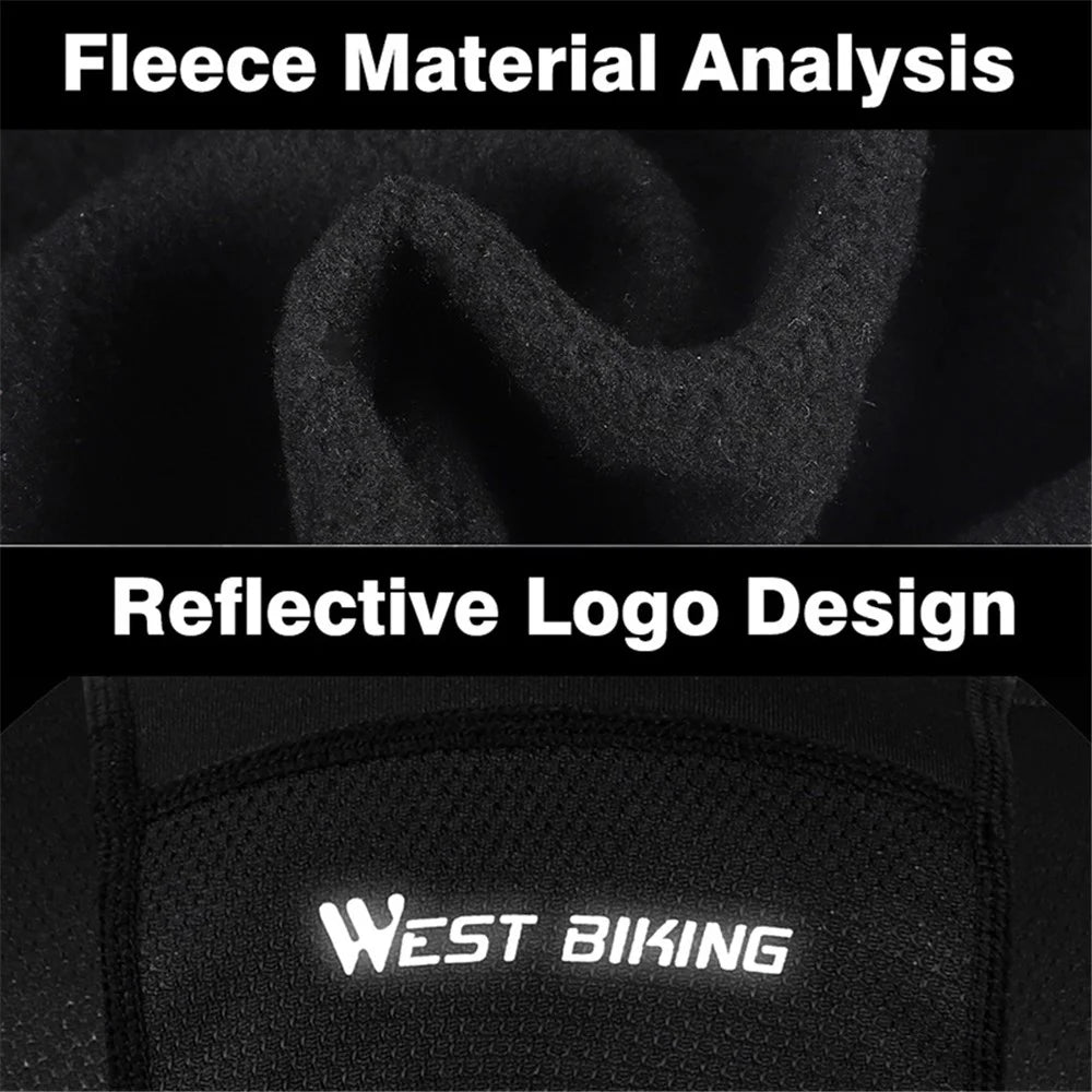 WEST BIKING YP0201257 Fleece Skull Cap Windproof Thermal Winter Scarf Elastic Cycling Motorcycle Helmet Liner Warm Running Hat Head Cover - 4