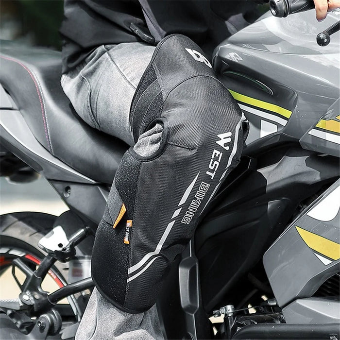 WEST BIKING YP1301058 1 Pair Winter Windproof Warm Knee Guard Electric Bike Motorcycle Knee Pad Protector - 4