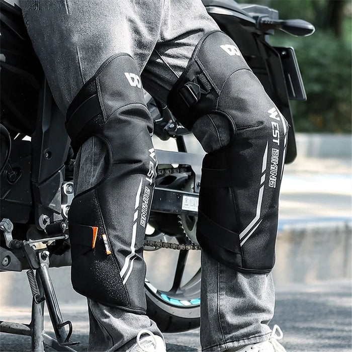 WEST BIKING YP1301058 1 Pair Winter Windproof Warm Knee Guard Electric Bike Motorcycle Knee Pad Protector - 5