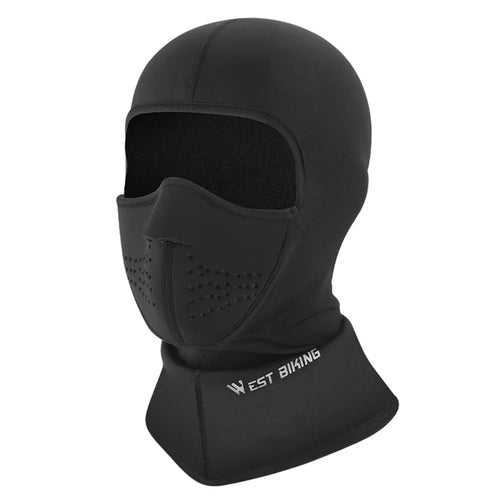 WEST BIKING YP0201352 Magnetic Suction Mask Head Cover Windproof Mask Headwear Winter Fleece Lined Warm Balaclava Hat for Cycling Hiking Running - 1