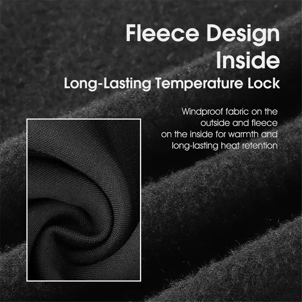 WEST BIKING YP0201352 Magnetic Suction Mask Head Cover Windproof Mask Headwear Winter Fleece Lined Warm Balaclava Hat for Cycling Hiking Running - 4