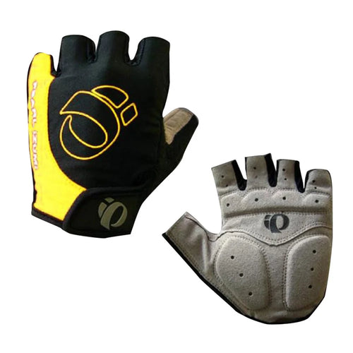 LF-L003 1 Pair Cycling Gloves Half Finger MTB Bicycle Gloves Breathable Foam Padded Biking Gloves for Cycling Workout Gym - Yellow / M - 1