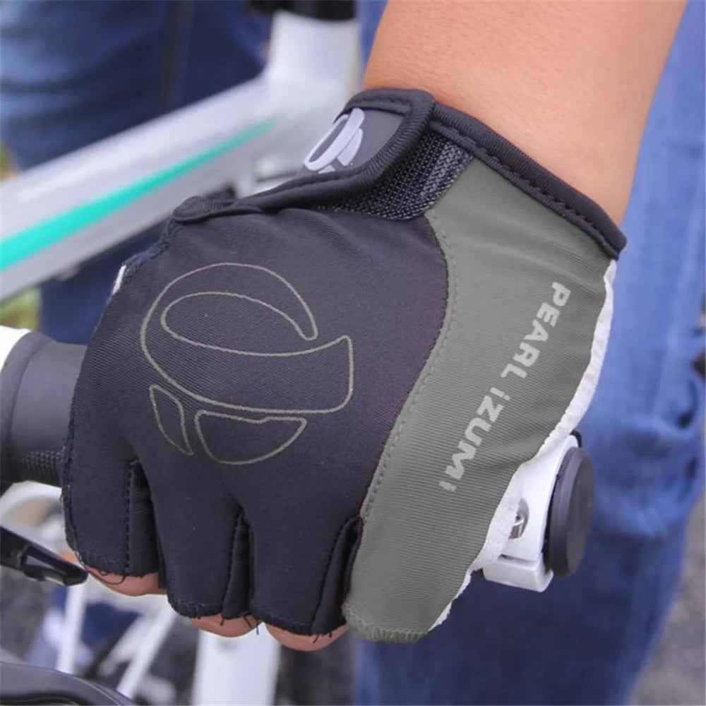 LF-L003 1 Pair Cycling Gloves Half Finger MTB Bicycle Gloves Breathable Foam Padded Biking Gloves for Cycling Workout Gym - Yellow / M - 4