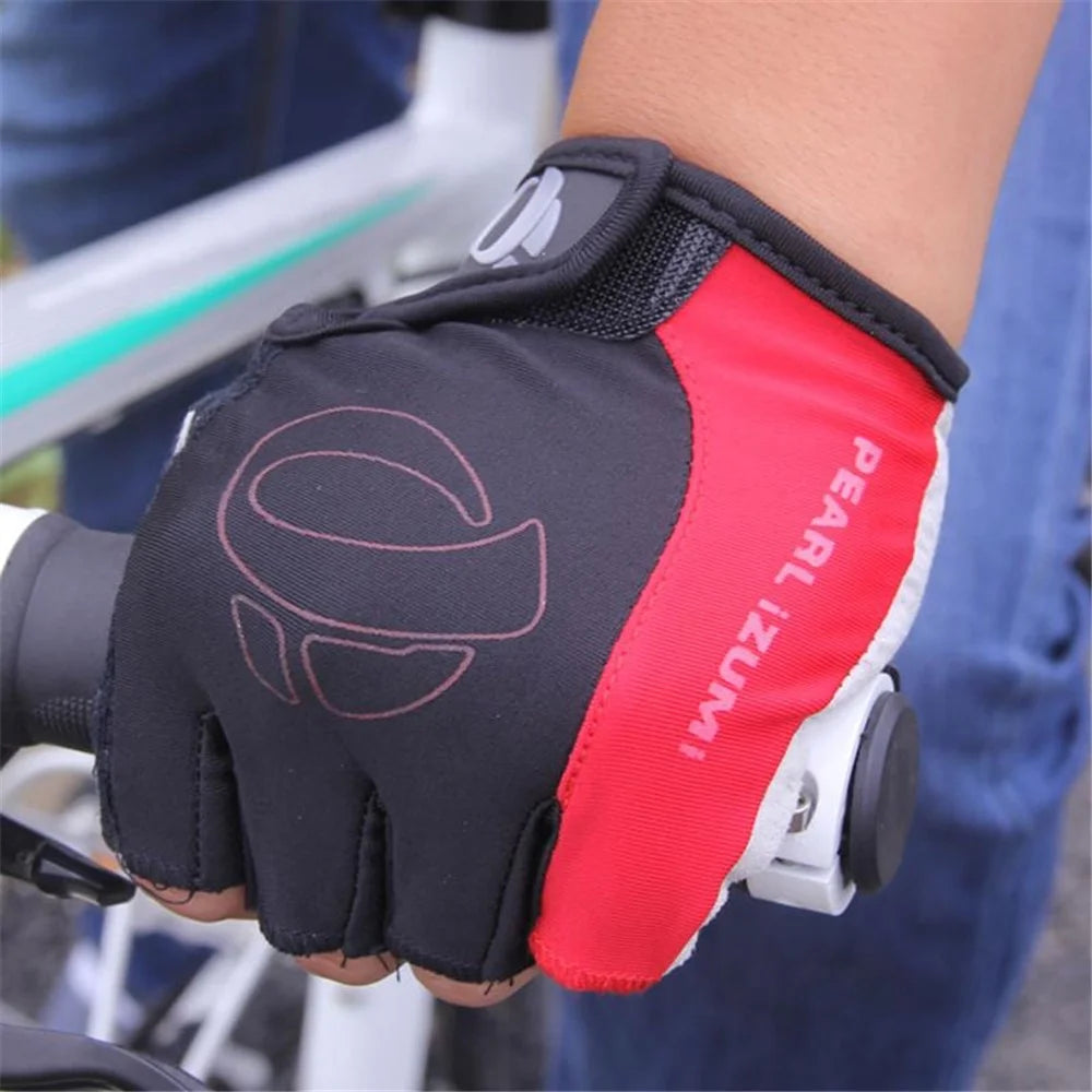 LF-L003 1 Pair Cycling Gloves Half Finger MTB Bicycle Gloves Breathable Foam Padded Biking Gloves for Cycling Workout Gym - Yellow / M - 5