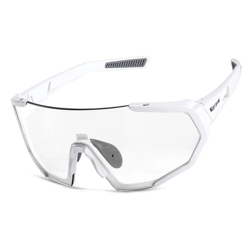 WEST BIKING YP0703148 Photochromic Sports Goggles Men Women Cycling UV Protection Windproof Eyeglasses - White - 1
