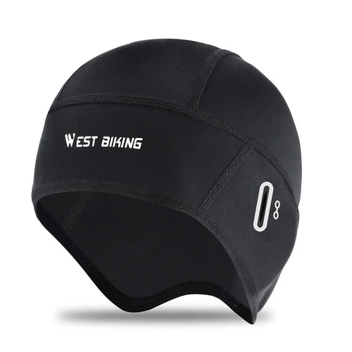 WEST BIKING YP0201363 Summer Cycling Ice Silk Cooling Cap UV Protection Breathable Helmet Liner Hat - Black - 1