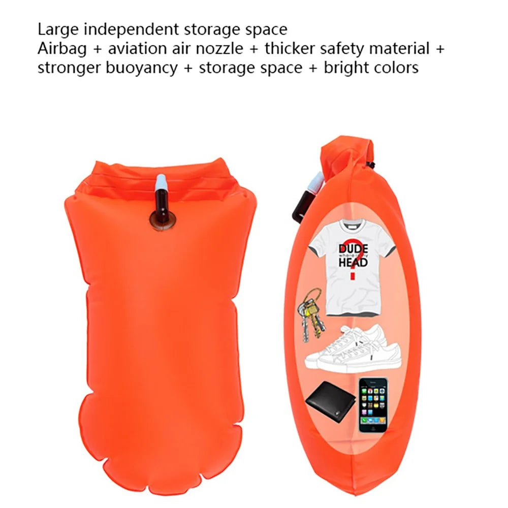 SC19102501 PVC Inflatable Storage Swimming Bag Swim Buoy Waterproof Dry Bag Float Pouch Keep Gear Dry for Boating Swimming - 4