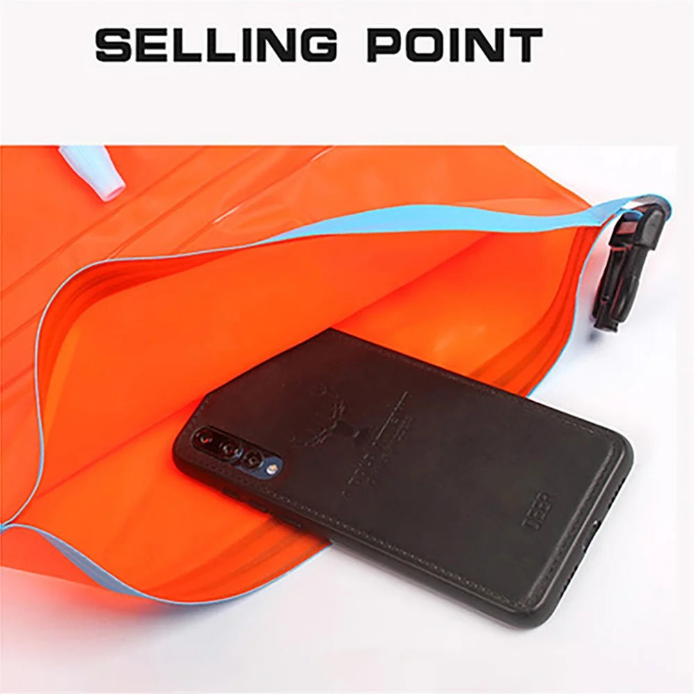 SC19102501 PVC Inflatable Storage Swimming Bag Swim Buoy Waterproof Dry Bag Float Pouch Keep Gear Dry for Boating Swimming - 6