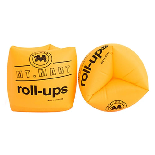 MT.MART YX-006 1 Pair PVC Swimming Arm Band Inflatable Armband Swimming Pool Arm Floating Sleeve - Yellow - 1