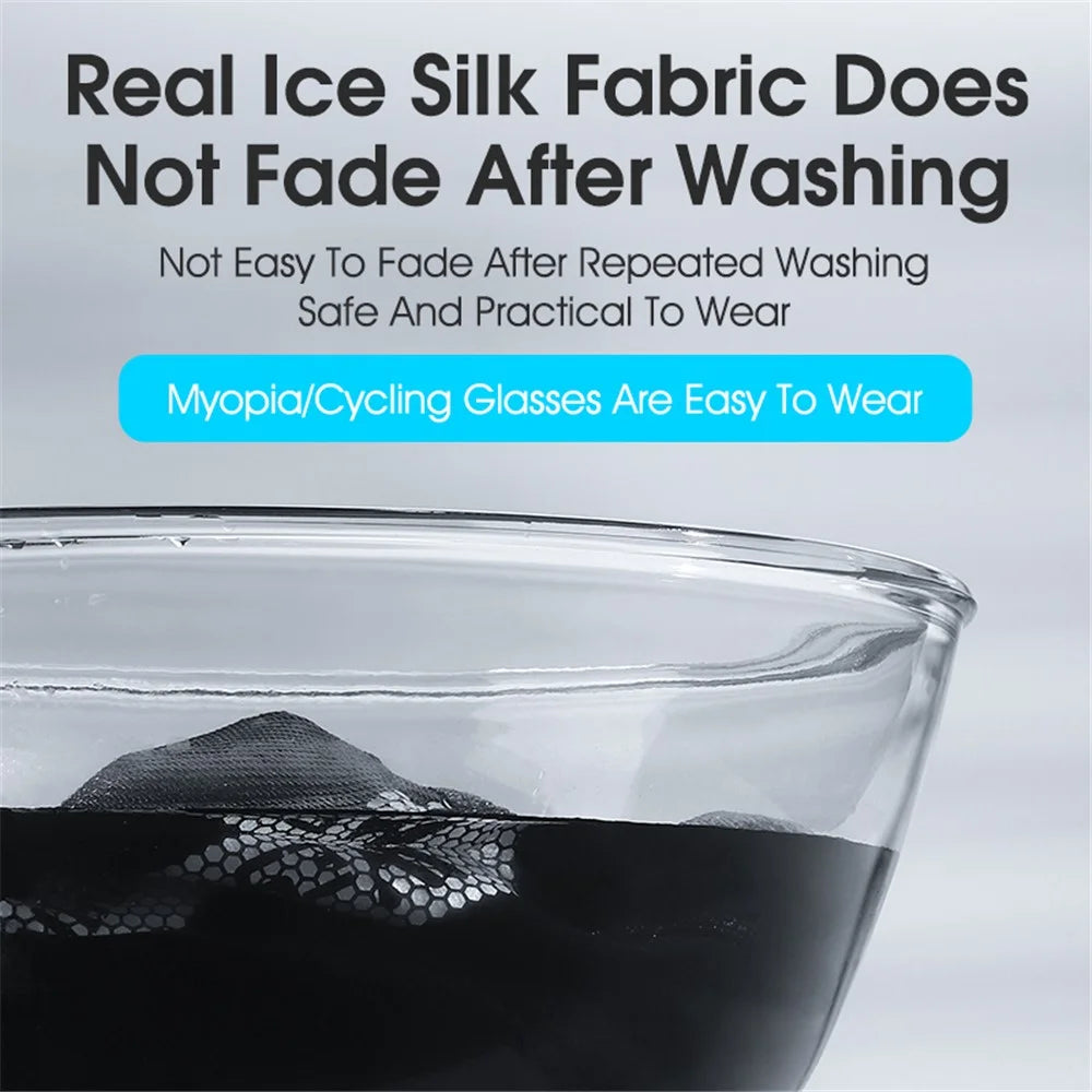 WEST BIKING YP0201383 Outdoor UV Protection Face Cover Scarf Ice Silk Breathable Neck Gaiter for Cycling Fishing - Blue - 7