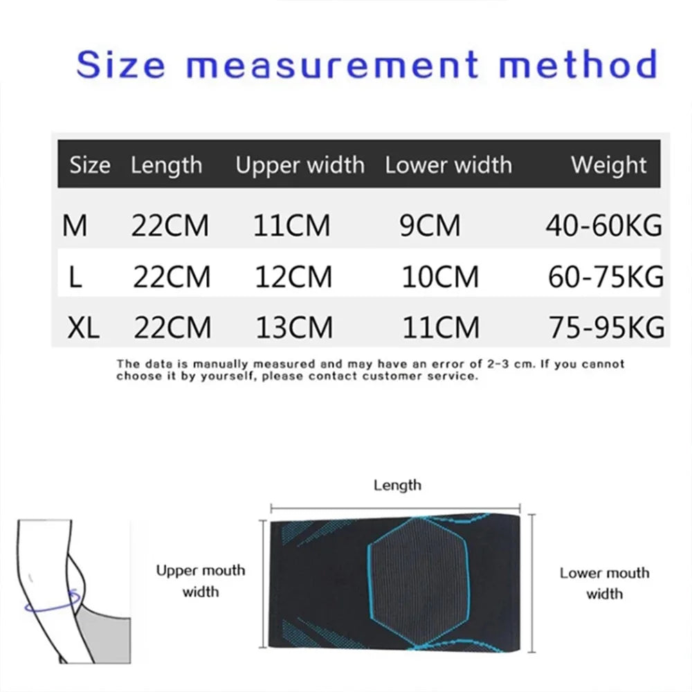 1Pc Outdoor Sports Elbow Sleeve Protector Fitness Basketball Cycling Elastic Nylon Elbow Guard - Blue / M - 6
