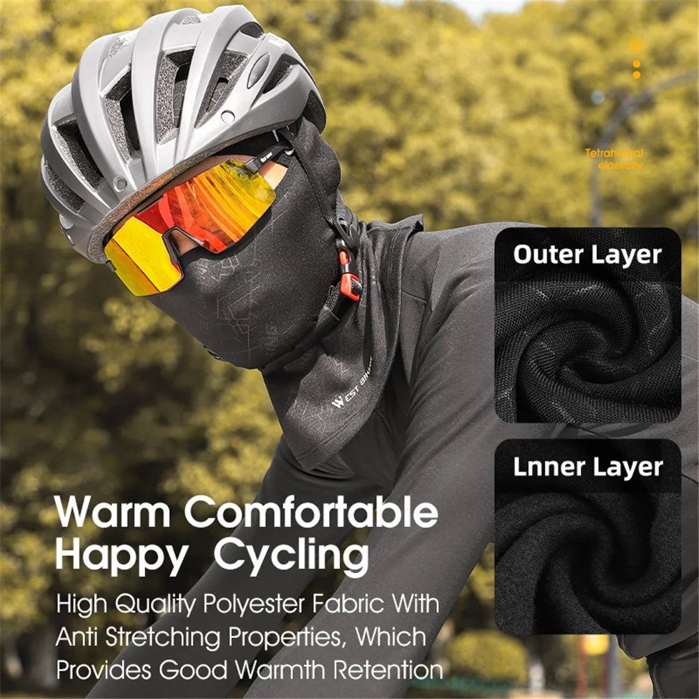WEST BIKING YP0201399 Motorcycle Cycling Skiing Headwear Neck Gaiter Winter Warm Windproof Head Face Cover - 5