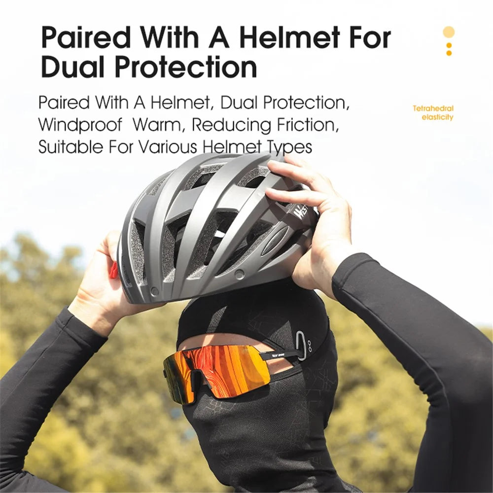 WEST BIKING YP0201399 Motorcycle Cycling Skiing Headwear Neck Gaiter Winter Warm Windproof Head Face Cover - 7