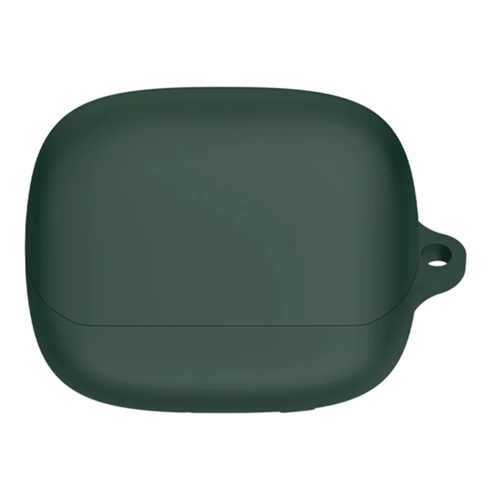 For Baseus M2s TWS Bluetooth-compatible Earphone Silicone Case Charging Bin Sleeve Cover with Buckle - Green - 1
