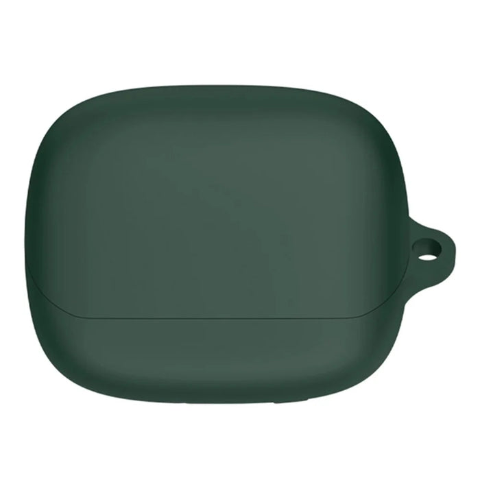 For Baseus M2s TWS Bluetooth-compatible Earphone Silicone Case Charging Bin Sleeve Cover with Buckle - Green - 1