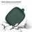 For Baseus M2s TWS Bluetooth-compatible Earphone Silicone Case Charging Bin Sleeve Cover with Buckle - Green - 2