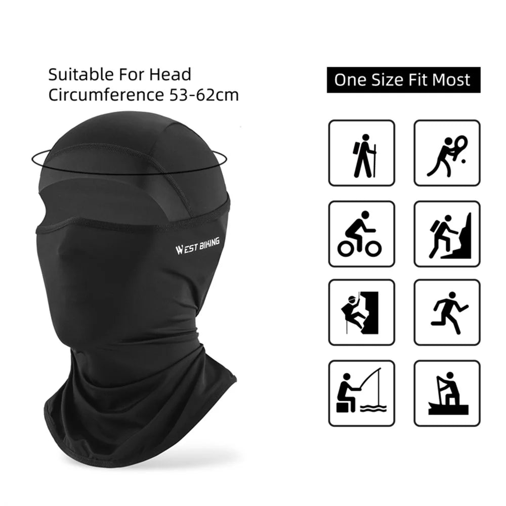WEST BIKING YP0201403 UV Protection Cycling Head Scarf Headgear Comfortable Ice Silk Neck Gaiter Breathable Neck Cover - 2