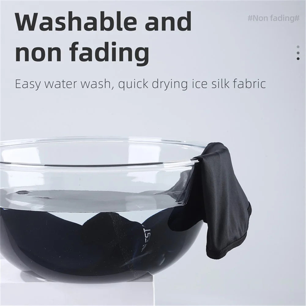 WEST BIKING YP0201403 UV Protection Cycling Head Scarf Headgear Comfortable Ice Silk Neck Gaiter Breathable Neck Cover - 5