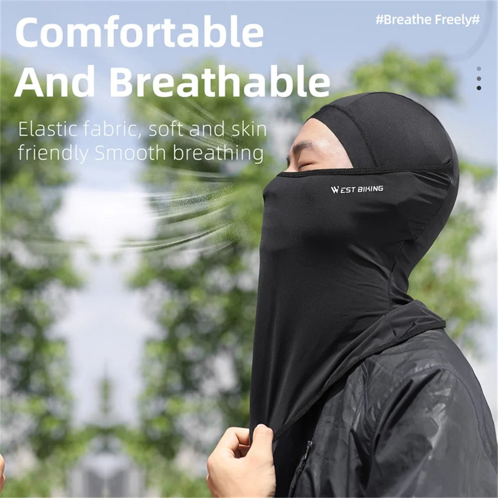 WEST BIKING YP0201403 UV Protection Cycling Head Scarf Headgear Comfortable Ice Silk Neck Gaiter Breathable Neck Cover - 7