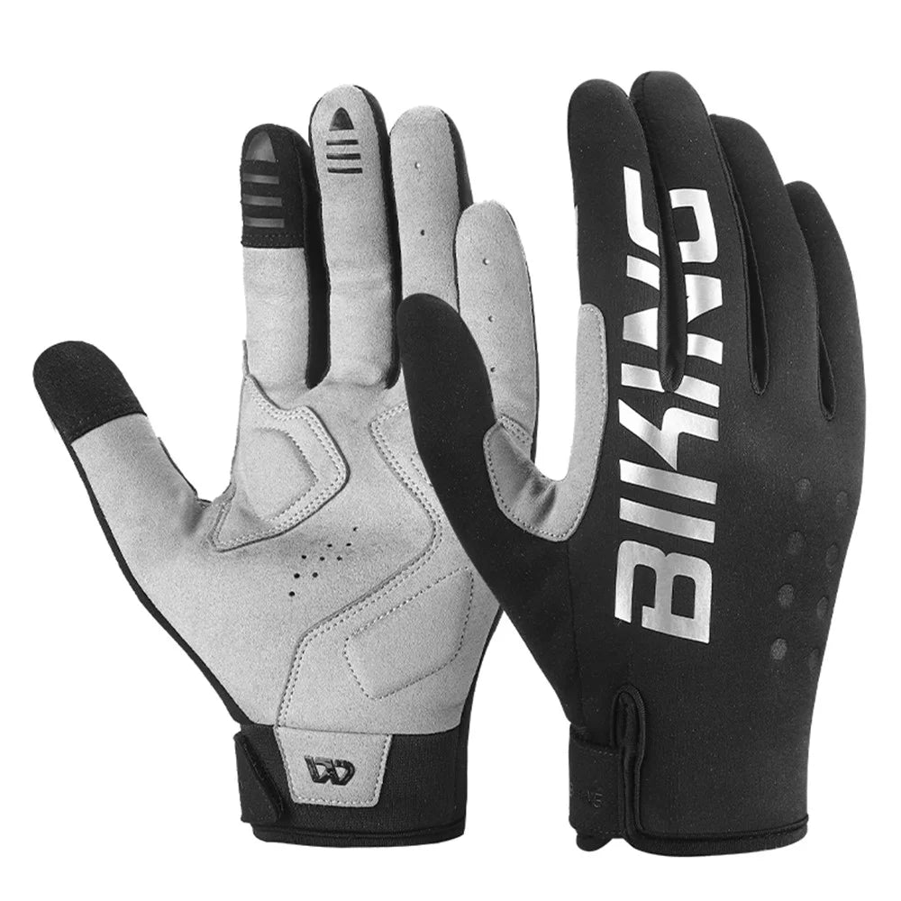 WEST BIKING YP0211237 1 Pair Outdoor Cycling Gloves Touch Screen Windproof Warm Gloves Mittens - M - 1