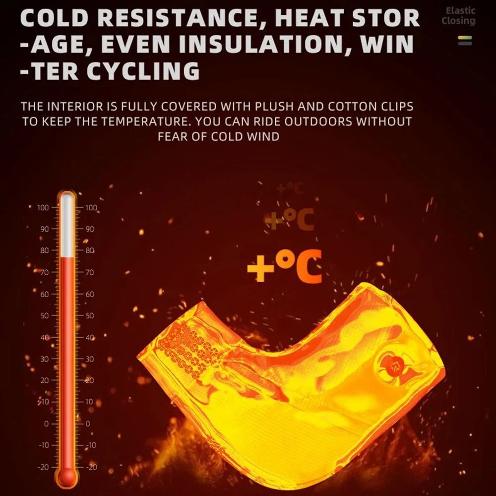 ROCKBROS D80 1 Pair Windproof Bicycle Gloves Handlebar Cover Thermal Bicycle Cycling Mittens - 5