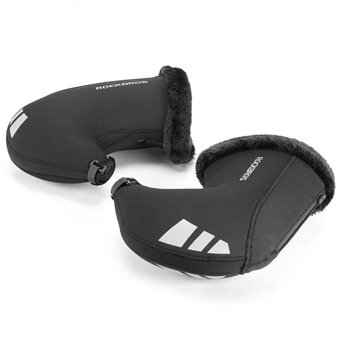 ROCKBROS D63 1 Pair Winter Motorcycle Bike Handle Warm Cover SBR Fabric Windproof Gloves - 1