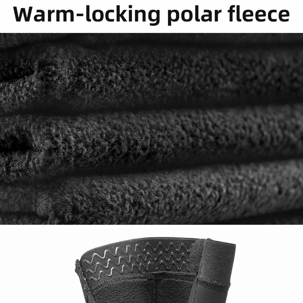 ROCKBROS LF1104 1 Pair Cycling Shoe Covers Winter Warm Bike Shoe Cover Windproof Sking Overshoes - S - 5