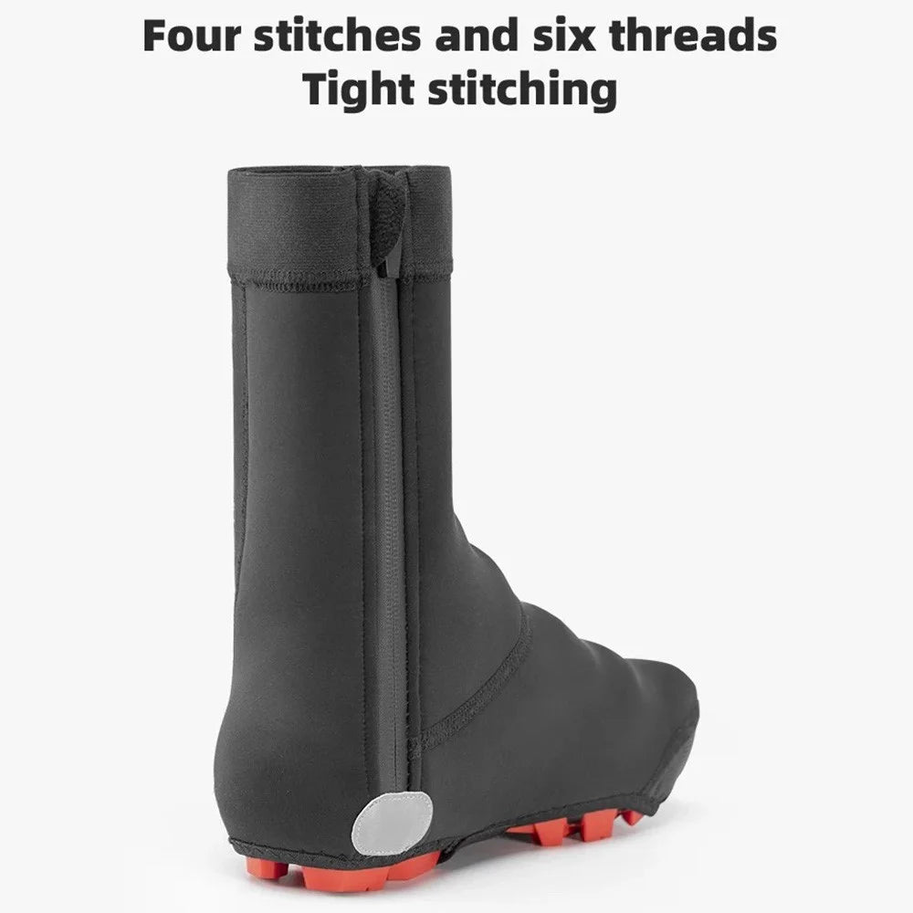 ROCKBROS LF1104 1 Pair Cycling Shoe Covers Winter Warm Bike Shoe Cover Windproof Sking Overshoes - S - 7