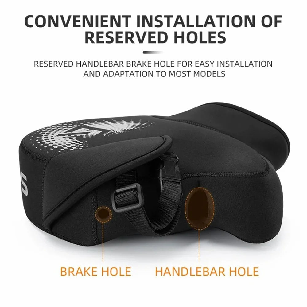 ROCKBROS D55 1 Pair Winter Motorcycle Handle Warm Cover Hand Protection Windproof Polar Fleece Gloves - 6