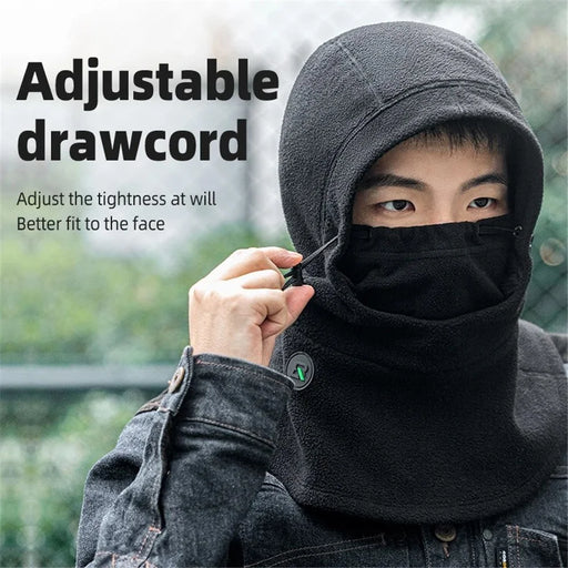ROCKBROS 3-in-1 Warm Mask Cycling Hood for Bicycle E-Bike Outdoor Fleece Windproof Scarf - Short Type - 2
