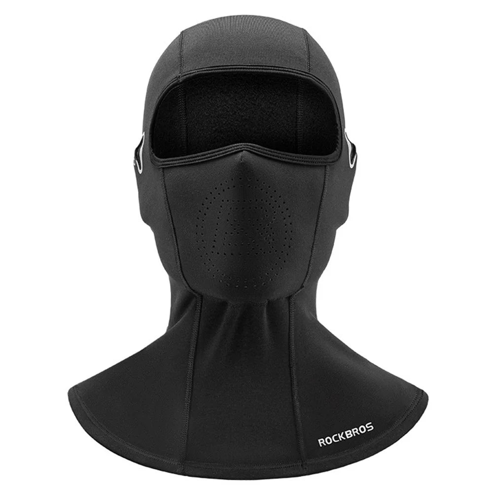 ROCKBROS LK1322004001 Winter Cycling Full Face Mask Motorcycle Fleece Warm Headgear - 2