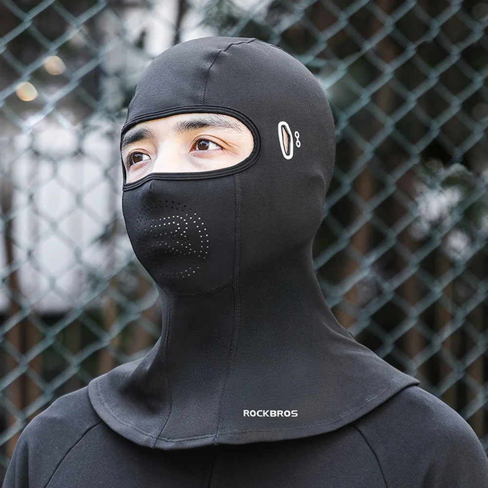 ROCKBROS LK1322004001 Winter Cycling Full Face Mask Motorcycle Fleece Warm Headgear - 6