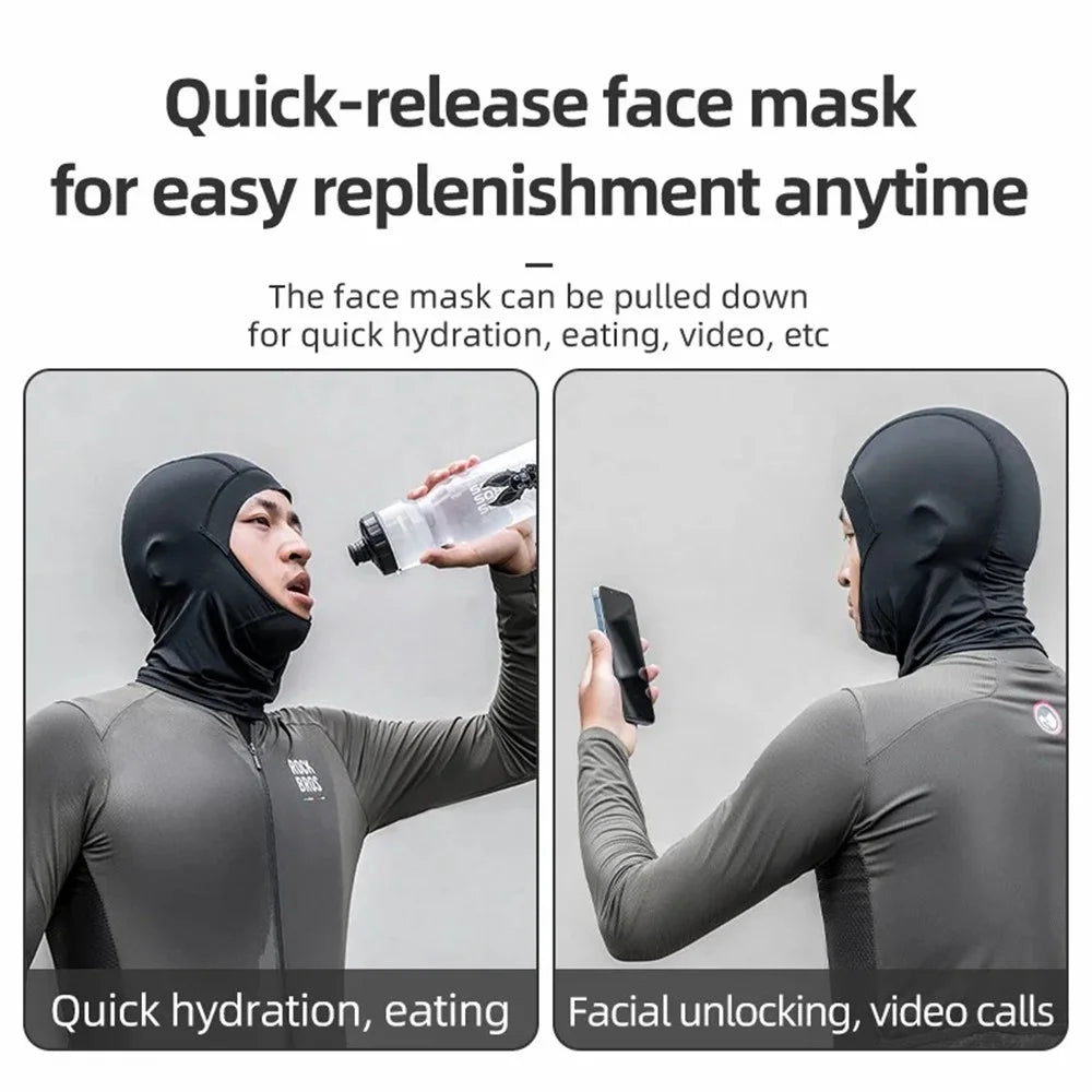 ROCKBROS 13230032001 LF70540 Face Mask Warm Fleece Neck Gaiter Winter Sports Cap for Motorcycle Snowboard - 6