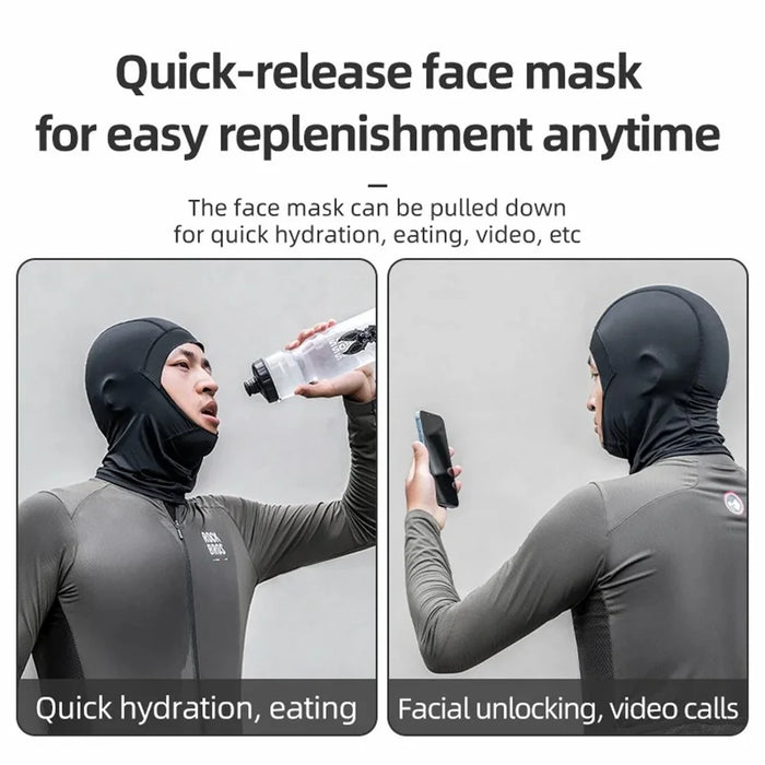 ROCKBROS 13230032001 LF70540 Face Mask Warm Fleece Neck Gaiter Winter Sports Cap for Motorcycle Snowboard - 6