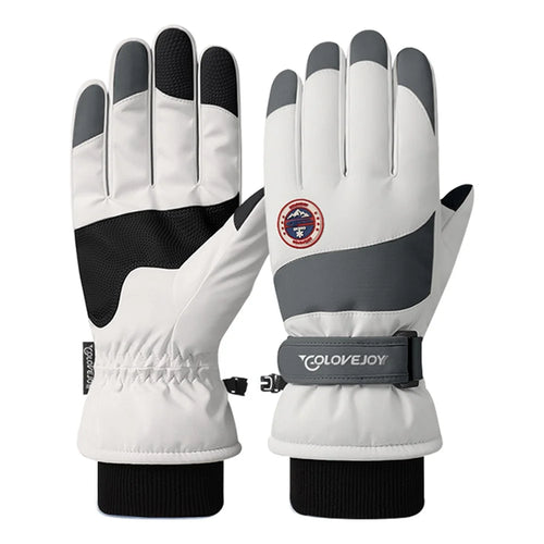 GOLOVEJOY SK29 One Pair Winter Skiing Gloves Thermal Warmer Hand Cover Touch Phone Screen Function - Dark Grey / L - 1